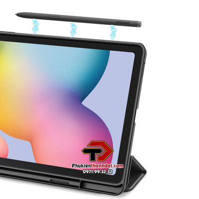 Bao da chống sốc cho Samsung Galaxy Tab S6 Lite 2024 chính hãng Dux Ducis Domo có ngăn đựng bút - Hàng chính hãng