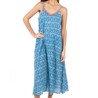 Maxi 2 Dây Thêu Cotton Isla Bonita