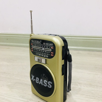 Đài Radio Mini, Đài Radio Cho Người Già Waxiba XB-881URT Cao Cấp Mp3/Usb/Thẻ Nhớ/Đèn Pin-Hàng Chính Hãng