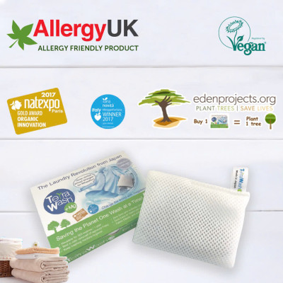 Túi giặt quần áo thay thế bột giặt Magie Terra Wash +Mg - Công nghệ Nhật Bản Hộp 125gr 