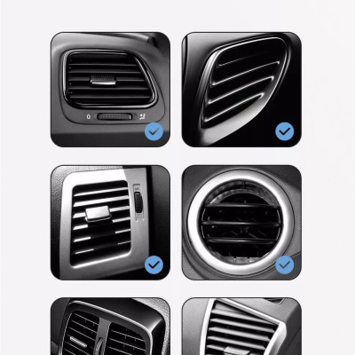 Bộ sạc Oto Wiwu Magentic Wireless Car Charger CH-309 Xoay 360 Độ, Hấp Phụ Từ Tính Mạnh, Sạc Nhanh - Hàng Chính Hãng