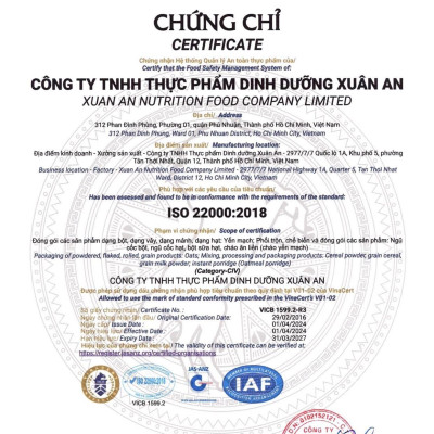 Combo 11 Túi Ngũ Cốc Yến Mạch Xuân An [ít đường] 400G {25g*16 gói}