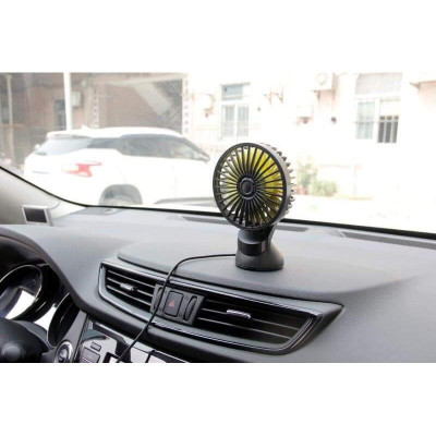 Quạt Đôi Mini 360 Độ Công Suất Lớn, Để Trong Ô Tô, Để Bàn Làm Việc