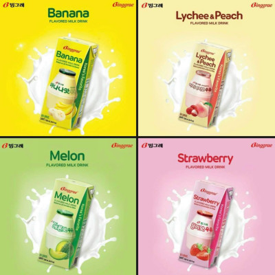 Thùng 24 hộp Sữa dưa lưới 200ml nhãn hiệu Binggrae