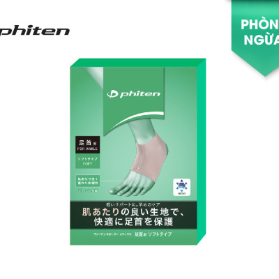 Đai cổ chân loại mềm Phiten metax ankle supporter soft type AP240004/AP240005