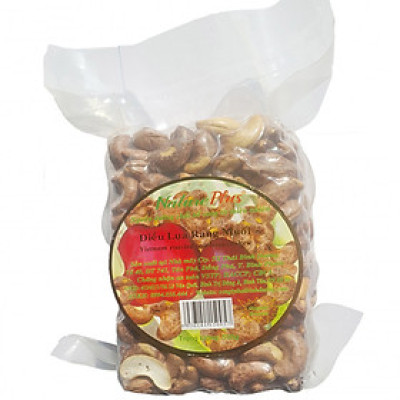 Hạt Điều Lụa Rang Muối Cao Cấp A+ Natureplus | Túi 500gr Thơm Giòn Mới