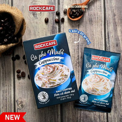ROCKCAFE - CAPPUCCINO MUỐI (5 gói x 30 gram)