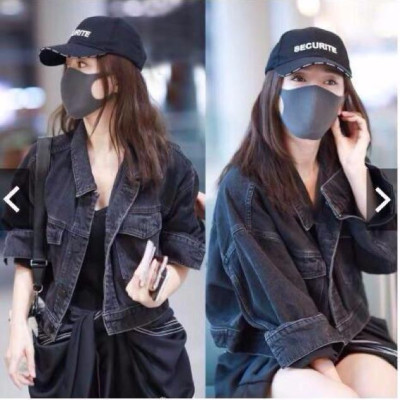 Áo khoát nữ jean mới đen trơn túi trước cực hót cá tính-A3044