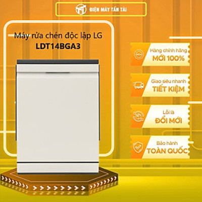 LDT14BGA3 - Máy rửa chén độc lập LG LDT14BGA3 - Hàng Chính Hãng - Chỉ Giao Hồ Chí Minh
