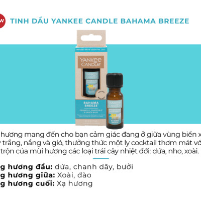 Tinh dầu Yankee Candle - Bahama Breeze (15ml)