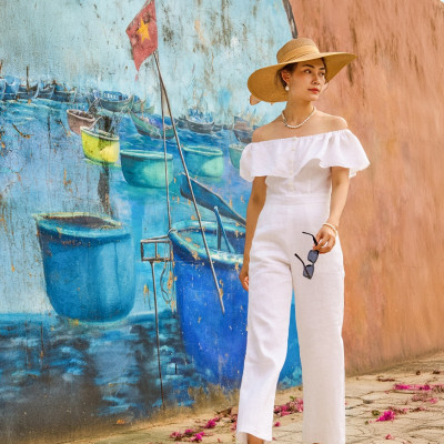 Đồ Bay Jumpsuit Nguyệt DRE132 thời trang thiết kế Hity