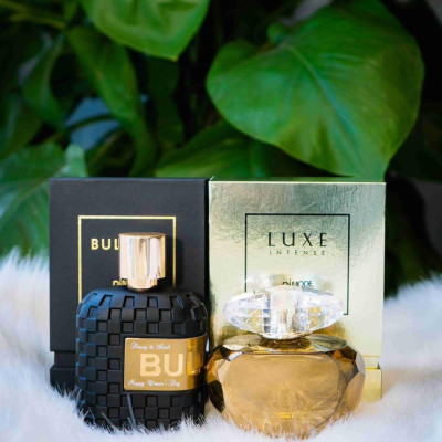 Combo nước hoa cặp cao cấp độc quyền DAMODE BULLION 100ml cho nam vs LUXE 75ml cho nữ