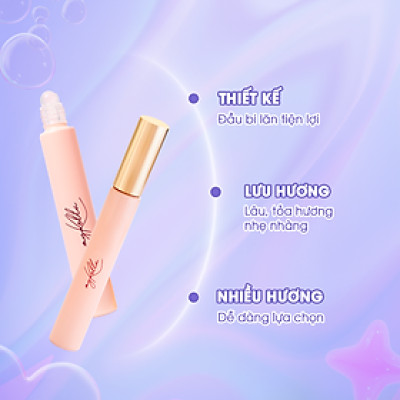 Nước Hoa Lăn myKella 10ml Tỏa Hương Quyến Rũ, Lưu Hương Suốt Ngày Dài