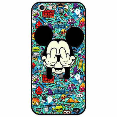 Ốp lưng in cho Iphone 6 Plus/ 6s Plus Mẫu Chuột Che Mắt