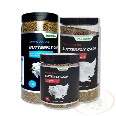 Thức ăn cá Multi Color Butterfly Carp đạm dinh dưỡng chép sư tử lên màu cá cảnh