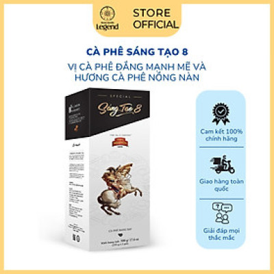 Cà phê Rang Xay Sáng Tạo 8 - Trung Nguyên Legend - 500gr (Arabica, Robusta)