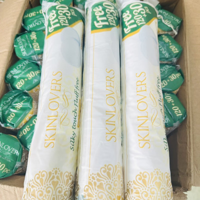 Combo 3 Gói Bông Tẩy Trang Skinlovers 120+30 miếng ( 3x 150 miếng)