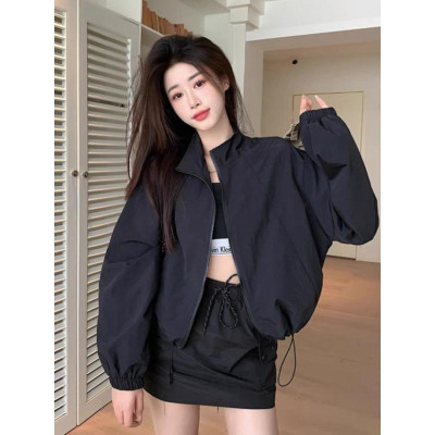 Áo khoát nữ hàn quốc dù trượt nước 2 lớp hàng bao chất cực chuẩn-A2093