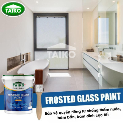 18 Kg Keo Sơn Mờ Kính Chống Nhìn Trộm TAIKOMI, Keo Sơn Bóng Mờ Kính Văn Phòng, Mờ Kính Cửa Sổ, Nhà Tắm, Phòng Ngủ