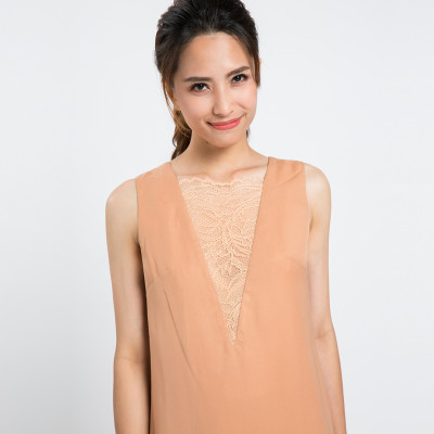 Đầm Suông Đầm Kiểu Cao Cấp Thời trang thiết kế Hity DRE081 (Cát Sahara)