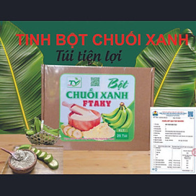 ( Túi tiện Lợi) OCOP Bột Chuối tiêu Xanh - 29.9% Tinh Bột Kháng - Nguyên Chất ( Đã Kiểm Nghiệm )