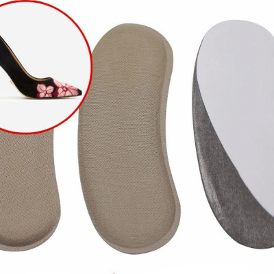 4 miếng lót gót giày vải êm chân, lót đệm gót