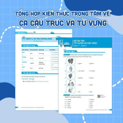 Sách - Đề Ôn Tập Từ Vựng Và Cấu Trúc Tiếng Anh Lớp 2 - Megabook