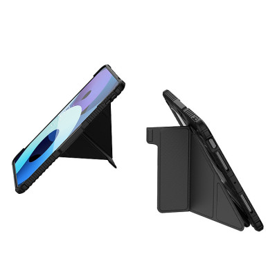 Bao Da chống sốc cho iPad Pro 11 inch M4 / iPad Pro 13 inch 2024 Nillkin Bumper Leather Case Pro (Kiểu gập đa góc) - Hàng Chính Hãng