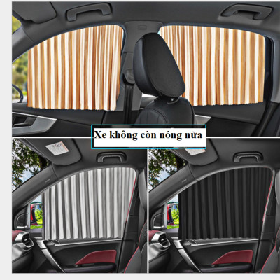 BỘ 4 RÈM VẢI CHE NẮNG CÁNH CỬA THÔNG MINH TRÊN XE HƠI TẶNG KÈM THẺ ĐỖ XE