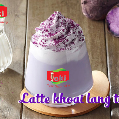 Latte Khoai lang tím Yoki