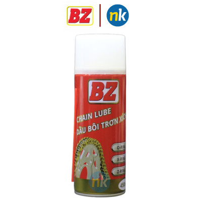 Combo 3 món chai xịt bảo dưỡng sên, bôi trơn sên xích BZ 450ml và xịt vệ sinh sên BZ 600ml tặng kèm bàn chải sên 3D siêu