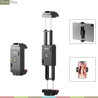 Ulanzi ST-29 – Kẹp Điện Thoại, Máy Tính Bảng Xoay Linh Hoạt, Tích Hợp Cold Shoe Và 2 Ngàm Phụ Kiện (Hàng Chính Hãng)