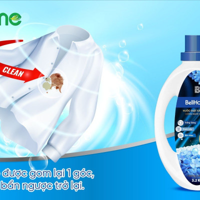 Nước Giặt Xả Công Nghệ Sinh Học Bell Home Hương Cuốn Hút 3,2KG