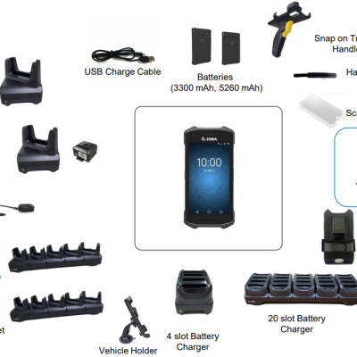 Máy quét mã vạch Zebra TC21 - TC210K-01A222-A6 (có camera trước) - HÀNG CHÍNH HÃNG