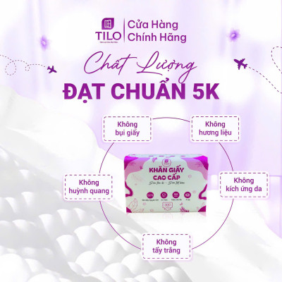 Khăn giấy rút bàn TiLo 300 tờ 4 lớp dai mềm mịn, an toàn, siêu tiện lợi, siêu tiết kiệm