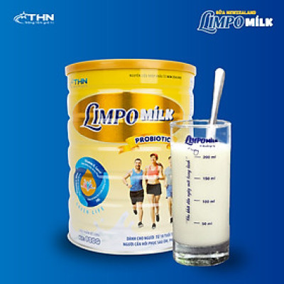 Sữa Limpo Milk Probiotic 900G cho người trên 10 tuổi cần phục hồi trước và sau phẫu thuật, tăng cường dinh dưỡng.