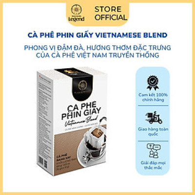 Combo 2 Hộp Cà Phê Phin Giấy Trung Nguyên Legend Vietnameses Blend – Gói Drip Coffee Gu Truyền Thống, Đậm Vị Việt