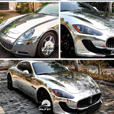 Decan mạ chrome bạc dán trang trí xe hơi ô tô xe máy vật dụng khổ lớn hàng loại 1 dà