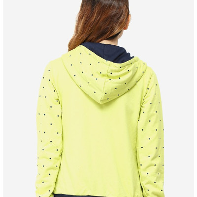 Áo Khoác Nữ Chấm Bi Phúc An 4033_xanhChuoi