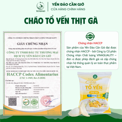 Yến Đảo - Cháo Yến Thịt Gà Ăn Liền Tiện Lợi Dinh Dưỡng Cho Bé, Người Lớn, Phụ Nữ Sau Sinh