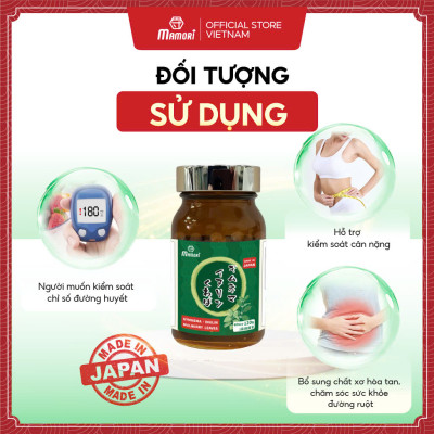 Combo 2 Hộp Viên uống MAMORI GYMNEMA - INULIN Hỗ trợ giúp giảm đường huyết, ngăn ngừa tích tụ mỡ thừa, bổ xung chất sơ hòa tan