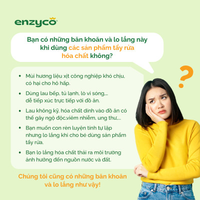 Nước lau đa năng sinh học ENZYCO 475ml - Chiết xuất Bồ hòn và Enzyme Dứa