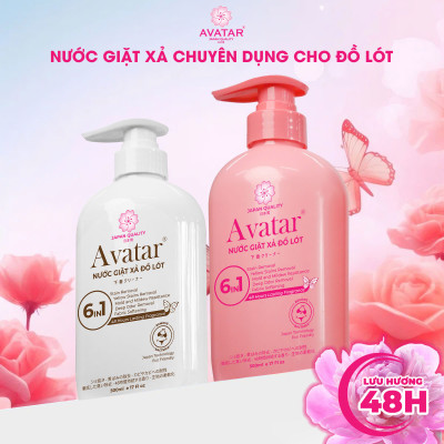 Nước Giặt Đồ Lót Lưu Hương 48 Hours 6 In1 Hương Anh Đào Ngọt Ngào Avatar (Chai 500 mL)
