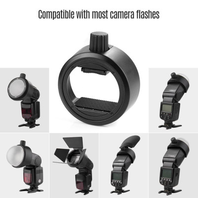 Đèn flash Speedlite Hình tròn Bộ điều hợp gắn cho Godox V860II V850II TT685 TT600 Dòng đèn flash Godox S-R1