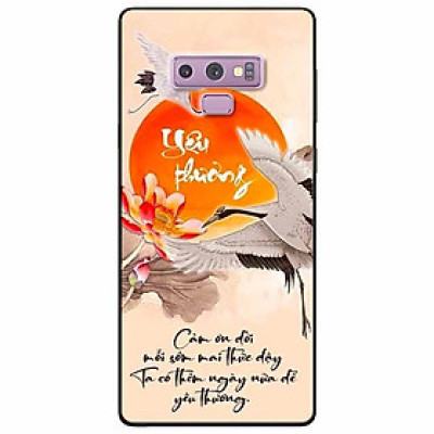 Ốp lưng in cho Samsung Note 9 Mẫu Yêu Thương