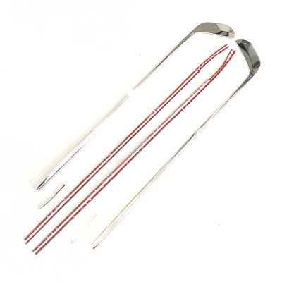 Bộ nẹp viền cong kính, chân kính INOX dành cho xe KIA Cerato 2016-2019