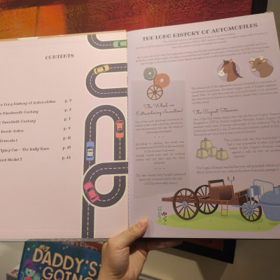 Sách - Build an Automobile by Valentina Manuzzato - Book and 3D Model in English - Lắp ghép mô hình Ô tô tiếng Anh