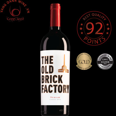 Rượu vang hữu cơ Organic Bodegas Piqueras S.A The Old Brick Factory Syrah (Spain) kèm túi hộp,đồ khui