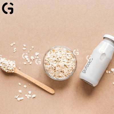 Yến mạch tươi GUfoods - Giàu chất xơ & protein thực vật, Tốt cho sức khoẻ, Healthy, Lành mạnh, Tập gym, Eat clean