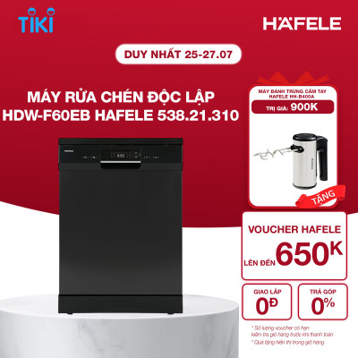 Máy Rửa Chén Độc Lập HDW-F60EB Hafele 53821310 | Sức chứa 14 bộ đồ châu Âu | Hàng chính hãng